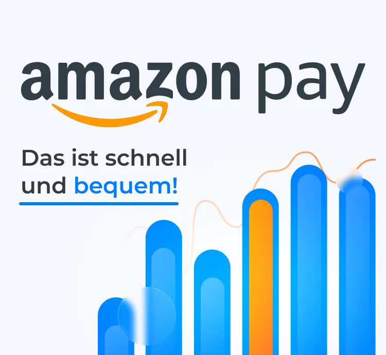 Amazon Pay Logo mit Grafik zur schnellen Integration
