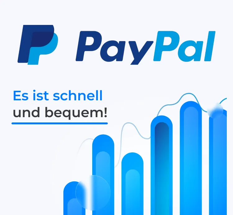 PayPal Logo für schnelle JTL-Shop Zahlung