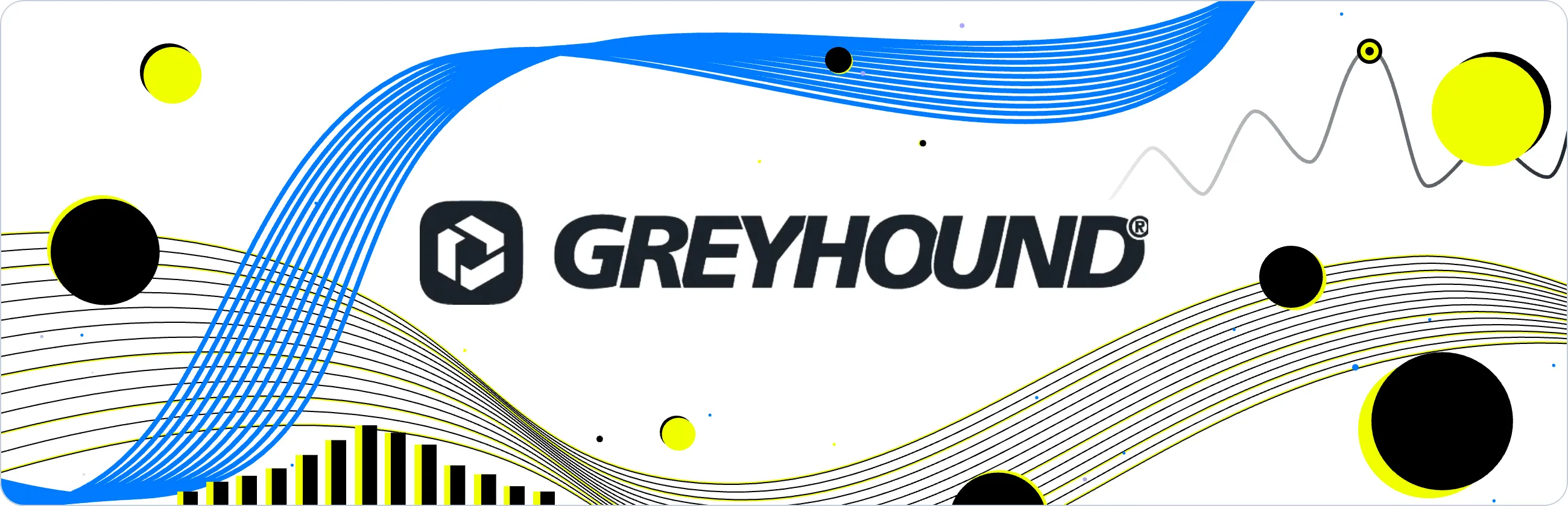 Greyhound Logo für modernes Kundenbeziehungsmanagement