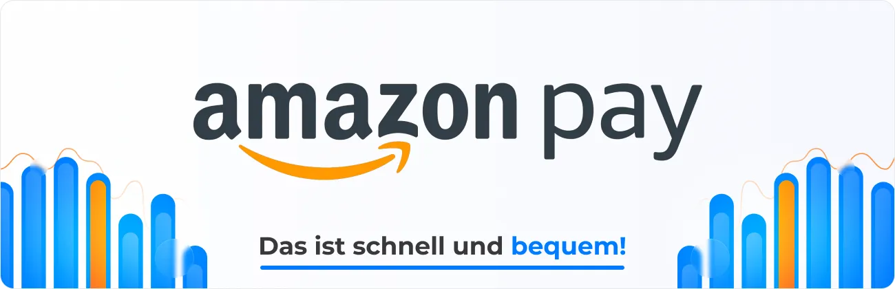 Amazon Pay Logo mit Grafik zur schnellen Integration