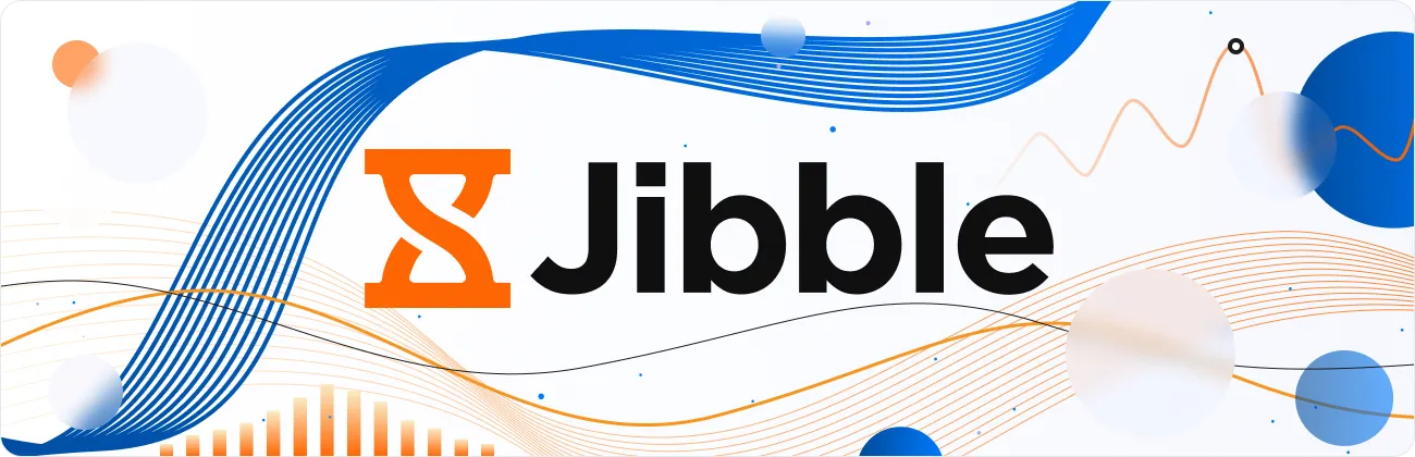 Jibble Logo auf weißem Hintergrund