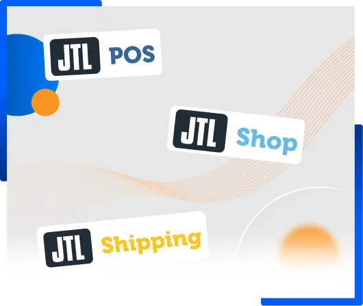 Logos von JTL-POS, JTL-Shop und JTL-Shipping