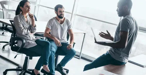 Strategieplanung in der Unternehmensberatung mit Team