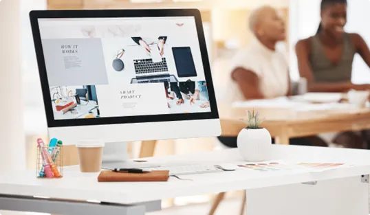 Webentwicklung am Desktop mit individueller Softwarelösung